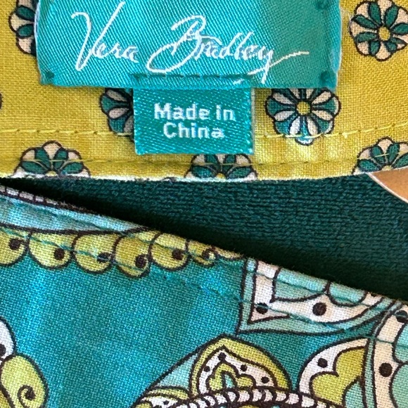 Vera Bradley Peacock Blue Retired Pattern Cotton Belt - Picture 7 of 11